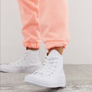 White Converse Chuck Taylor - Leather, Men’s 10.5